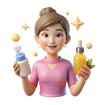 Serum in Hand of Cartoon Woman png