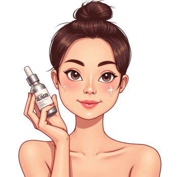 Skincare Enthusiast Cartoon Female png