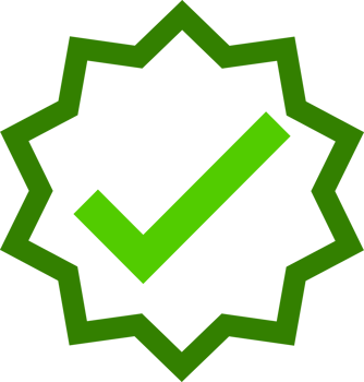 Green line checkmark label png