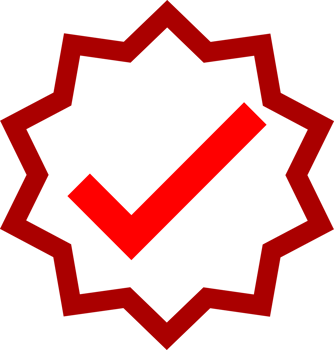 Red checkmark label png