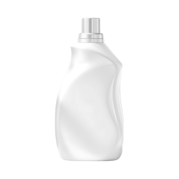 Blank white plastic bottle mockup for detergent or fabric softener. png