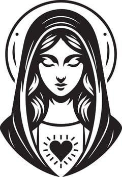 Assumption of Mary Christian Festival vector