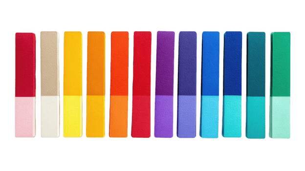 Color swatches showing a range of vibrant hues on transparent background png