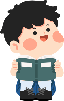 boy reading a book student png