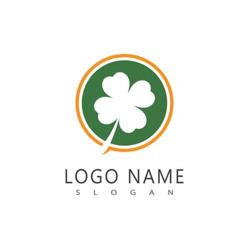Stylized clovers logos and symbol design vector