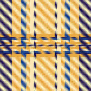 Elegant plaid pattern in warm yellow, blue, and brown hues. Perfect for textile design, fashion, website backgrounds, or wrapping paper. vector