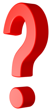 Red question mark isolated on transparent background, represents confusion and the search for answers. It symbolizes inquiry and uncertainty png