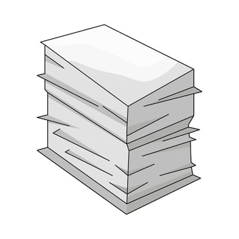 illustration of stacked paper vector