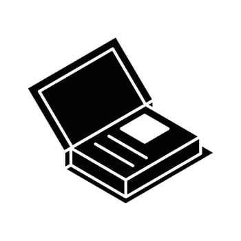 A visually appealing isometric filled icon of handbook vector