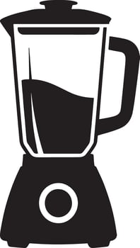 Black and white blender icon illustration vector