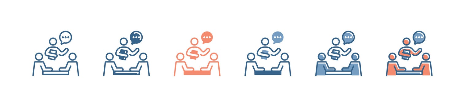 conference workshop skill training icon business presentation classroom human resource development course signs illustration vector