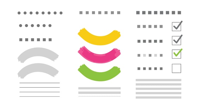 Organizing Tasks and Projects with Checklists and Visual Cues for Improved Productivity vector