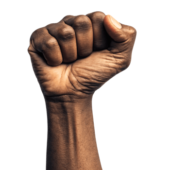 Hand clenched into a fist. png