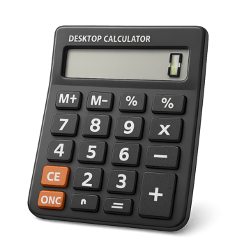 3D Calculator with Large Buttons for Simple Calculations png