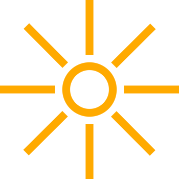 Yellow light rays sun doodle png