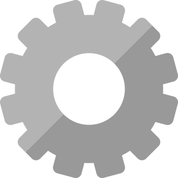 Gray gear industry icon png