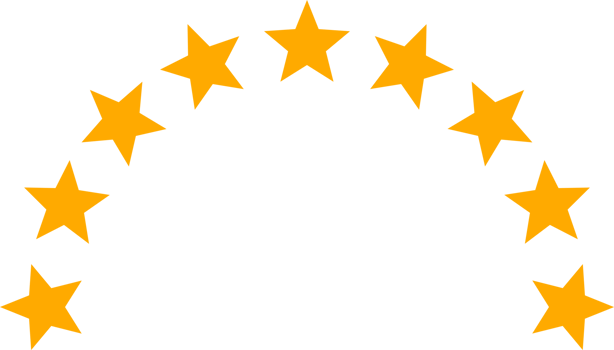 Yellow curve star png