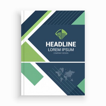 Flyer Template for Corporate Annual Review vector