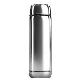 Eco-Friendly Insulated Steel Bottle with Smooth Finish on Transparent Background png