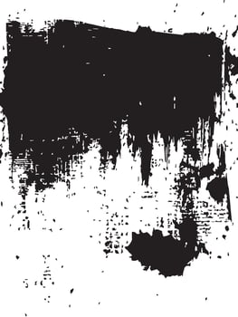 Dramatic Black Ink Wash Texture Abstract Art Background vector