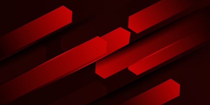 Abstract overlapping red arrow shape background. Simple dynamic color pattern design. eps10 vector