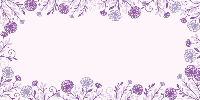 abstract floral background with nature inspired elements.blooming flower wall template for wedding card and scrapbook art vector