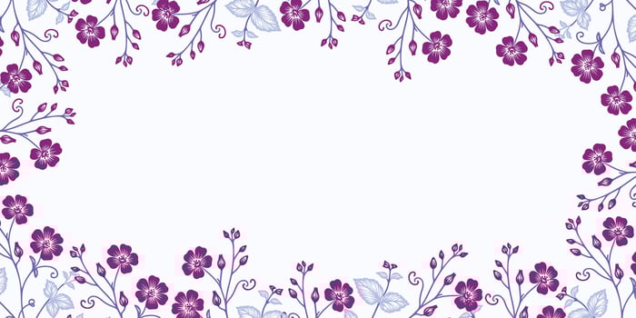 blooming wildflower background with modern abstract style.floral wall art for banner poster and decorative textile layout vector