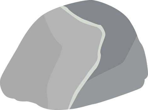 Rock Stone Illustration on White Background vector