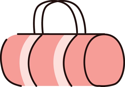Gym Bag Hand Drawn vector