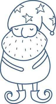 Fairytale Gnome Doodle vector