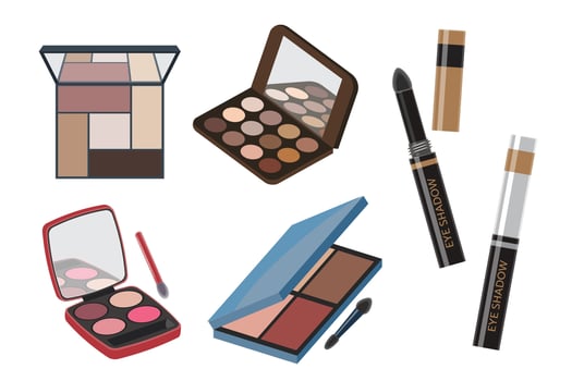 Palettes Makeup Products illustration vector