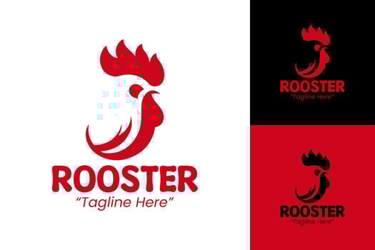 Red Rooster Logo for Business Identity and Creative Branding Solutions vector