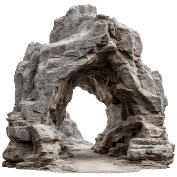 Stone Archway Rock Formation Natural Stone Cave Entrance Isolated Transparent Background png