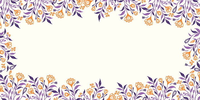 abstract floral wallpaper with hand drawn blooming leaves.wedding invitation template for frame and greeting poster design vector