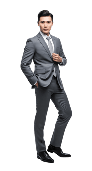 A man in a suit posing for a photo png