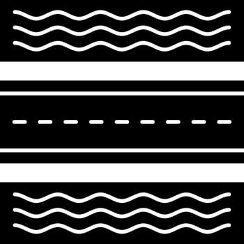 Roadside Glyph Icon vector