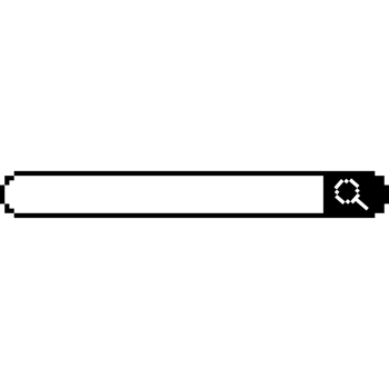 Pixel search bar interface retro UI element png