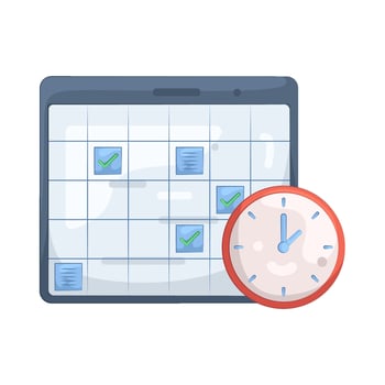 Calendar deadline illustration vector