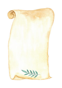 Elegant vintage scroll with green leaf element for invitations and announcements. Vertical template for certificate, diploma, card. Copy space. End of course. Back to school. Education concept png