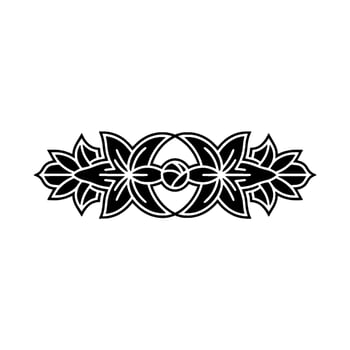 Elegant Black Floral Border on White, Minimalist Aesthetic vector