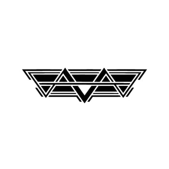 Geometric Abstract Black Triangles on White Background vector
