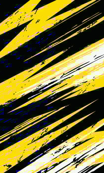 Yellow and black abstract pattern design vector