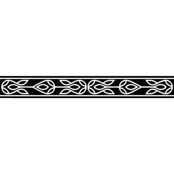 Elegant Minimalist Border with Abstract Repeating Pattern vector