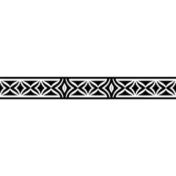 Abstract Geometric Border Black White, Decorative Element vector