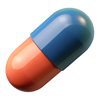 3D Medical Pill Capsule png