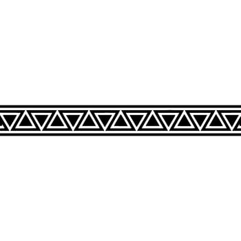 Minimalist Geometric Triangle Border on White Background vector