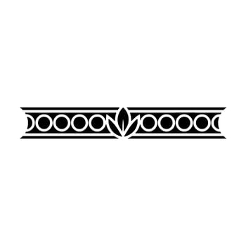 Elegant Decorative Border with Leaf Motif vector