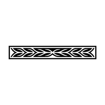 Geometric Leafy Border Modern vector