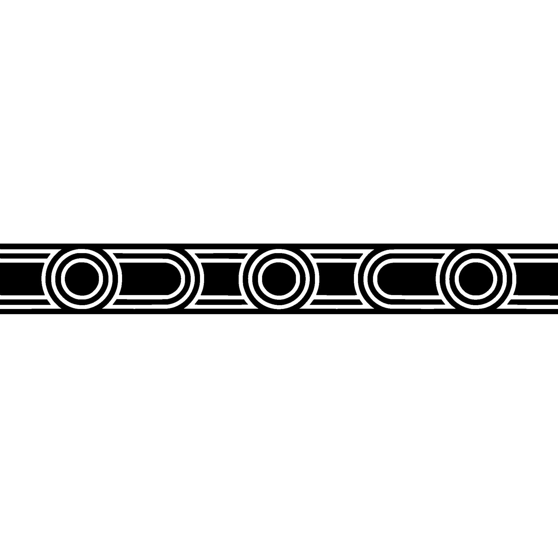 Modern Art Deco Border, Geometric Pattern, Black and White, Minimal vector