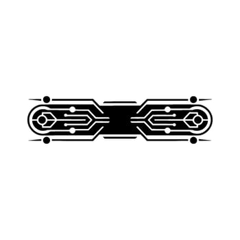 Minimalist Tech Element Circuit Board, Modern Aesthetic vector